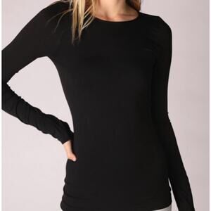 NikiBiki Black One Size Long Sleeve Shirt Compression